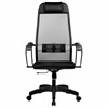 Кресло офисное МЕТТА "К-11", пластик, ткань-сетка, сиденье мягкое, черное - фото 3944560