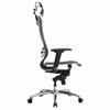 Кресло офисное МЕТТА "SAMURAI" S-3.05, с подголовником, сверхпрочная ткань-сетка, черное - фото 3944628