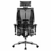 Кресло МЕТТА "YOGA" Y 4DT B2-14D, адаптивная спинка, 3D-подголовник, сверхпрочная сетка, черное - фото 3944650