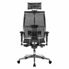 Кресло МЕТТА "YOGA" Y 4DF B2-5D, адаптивная спинка, 3D-подголовник, сверхпрочная сетка, черное - фото 3944652