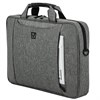 Сумка портфель BRAUBERG OFFICE с отделением для ноутбука 17,3", светло-серый меланж, 34х44х6 см, 272613 - фото 3946306