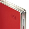 Ежедневник датированный 2025 А5 148х218 мм GALANT "Infinity Silver", под кожу, красный, 115722 - фото 4037790