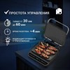 Электрогриль VIXTER ECG-1212, 2000 Вт, съемные панели, регулировка температуры, серебро/черный - фото 4038515