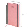 Ежедневник датированный 2025 А5 138x213 мм, BRAUBERG "Mosaic", под кожу, карман для ручки, резинка-фиксатор, розовый, 115839 - фото 4038736