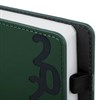 Ежедневник датированный 2025, А5, 150x213 мм, BRAUBERG "Up", под кожу, софт-тач, держатель для ручки, зеленый, 115841 - фото 4038761