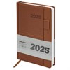 Ежедневник датированный 2025, А5, 138х213 мм, BRAUBERG "Pocket", под кожу, карман, держатель для ручки, коричневый, 115908 - фото 4039004