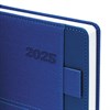 Ежедневник датированный 2025, А5, 138х213 мм, BRAUBERG "Pocket", под кожу, карман, держатель для ручки, синий, 115907 - фото 4039140