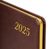 Еженедельник датированный 2025, А5, 145х215 мм, BRAUBERG "Iguana", под кожу, коричневый, 115959 - фото 4039339