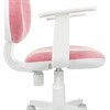 Кресло детское BRABIX "Fancy MG-201W", с подлокотниками, пластик белый, ткань вельветовая, розовое, 533009 - фото 4154058