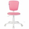 Кресло детское BRABIX "Joy MG-204W", без подлокотников, пластик белый, ткань TW, розовое, 533011 - фото 4154087