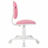 Кресло детское BRABIX "Joy MG-204W", без подлокотников, пластик белый, ткань TW, розовое, 533011 - фото 4154088
