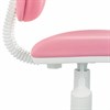 Кресло детское BRABIX "Joy MG-204W", без подлокотников, пластик белый, ткань TW, розовое, 533011 - фото 4154110