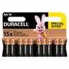 Батарейки КОМПЛЕКТ 10 шт., DURACELL Basic ОРИГИНАЛ, AA (LR6, 15А), алкалиновые, пальчиковые - фото 4173803