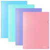 Папка-уголок ERICH KRAUSE "Diagonal Pastel", ассорти, 0,18 мм, 50170 - фото 4174115