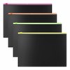 Папка-конверт на молнии ERICH KRAUSE "Matt Accent" А4 (335х242 мм), черная, молния ассорти, 0,18 мм, 54953 - фото 4174139