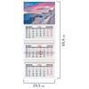 Календарь квартальный на 2025 г., 3 блока, 3 гребня, с бегунком, мелованная бумага, BRAUBERG, "Санторини", 116140 - фото 4476927