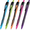 Ручка шариковая автоматическая BRAUBERG ULTRA COLOR NEON, soft-touch, СИНЯЯ, пишущий узел 0,7 мм, линия письма 0,35 мм, 144203 - фото 4982466