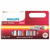 Батарейки алкалиновые "пальчиковые" КОМПЛЕКТ 12 шт., PHILIPS Power Alkaline, АА (LR6, 24А), блистер, Б0064661 - фото 4983709