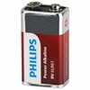 Батарейка алкалиновая 1 шт. PHILIPS Power Alkaline, Крона 9V (6LR61, 6LF22, 1604A), блистер, Б0062717 - фото 4983733