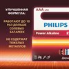 Батарейки алкалиновые "мизинчиковые" КОМПЛЕКТ 12 шт., PHILIPS Power Alkaline, ААА (LR03, 15А), блистер, Б0064681 - фото 4983840