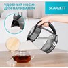 Чайник SCARLETT SC-EK27G54, 1,7 л, 1800 Вт, закрытый нагревательный элемент, стекло, стальной - фото 4983849