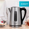 Чайник SCARLETT SC-EK21S13, 1,7 л, 2200 Вт, закрытый нагревательный элемент, стальной - фото 4983887