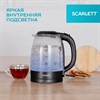 Чайник SCARLETT SC-EK27G11, 1,7 л, 2200 Вт, закрытый нагревательный элемент, стекло, черный - фото 4983901