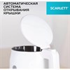 Чайник SCARLETT SC-EK21S31, 1,5 л, 2200 Вт, закрытый нагревательный элемент, двойные стенки, белый - фото 4983912