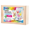 Набор отпечатки рук: холст 30х40см, акрил 9 цветов, кисть+ сертификат В ПОДАРОК! BRAUBERG HOBBY, 192534 - фото 5467952