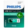 Флеш-диск 8GB PHILIPS VIVID, разъем USB 3.0,зеленый, FM08FD00B/97 - фото 5502252