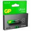 Батарейки КОМПЛЕКТ 8 шт, GP Ultra Plus G-Tech, AAA (LR03), алкалиновые, мизинчиковые,, 24AUPA21-2CRB8 - фото 5505223