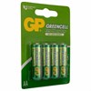 Батарейки КОМПЛЕКТ 4 шт. GP GreenCell AA (R6, 15G), солевые, пальчиковые, блистер, 15, 15G-2CR4 - фото 5505226