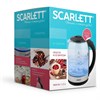 Чайник SCARLETT SC-EK27G10, 1,7 л, 1800 Вт, закрытый нагревательный элемент, стекло, черный - фото 5523466