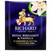 Чай RICHARD "Royal bergamot & vanilla" черный, 100 пакетиков в конвертах по 2 г, 102736 - фото 5616053