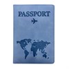 Обложка для паспорта "Passport Map", мягкая экокожа, голубая, STAFF, 238877 - фото 5631947