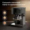 Кофеварка рожковая BQ (БИ-КЬЮ) CM9002, 1450 Вт, объем 1,4 л, 19 бар, автоматический капучинатор, черная, 86200350 - фото 5777868