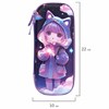 Пенал ЮНЛАНДИЯ, 1 отделение, 1 откидная планка, карман, EVA покрытие soft-touch, 22х10х5 см, "Sky Girl", 273183 - фото 5990841