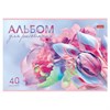 Альбом для рисования А4 40 л., скоба, обложка картон, HATBER, 205х290 мм, "Грация цветов", 085137, 40А4В - фото 6016191