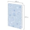 Ежедневник датированный 2026 145х215 мм, А5, STAFF, ламинированная обложка, "Blue Flowers", 117316 - фото 6100090