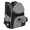Ранец GRIZZLY анатомическая спинка, с мешком для обуви, для девочек, "BLACKY", серый, 33х25х13 см, RAm-584-1/2 - фото 6154036