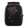 Ранец GRIZZLY анатомическая спинка, с брелоком, для девочек, "STARS", 36х29х18 см, RAf-592-4/3 - фото 6154072