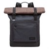 Рюкзак GRIZZLY, карман-антивор, с клапаном, трансформируемый объем, "ROLLTOP", 42х29х11 см, RQL-315-1/2 - фото 6154122