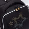 Ранец GRIZZLY анатомическая спинка, с брелоком, для девочек, "STARS", 36х29х18 см, RAf-592-4/3 - фото 6154305