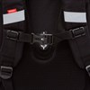 Ранец GRIZZLY анатомическая спинка, c брелоком, для девочек, "HEARTS", чёрный 36х28х20 см, RAz-586-5/1 - фото 6154361
