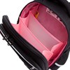 Ранец GRIZZLY анатомическая спинка, c брелоком, для девочек, "HEARTS", чёрный 36х28х20 см, RAz-586-5/1 - фото 6154421