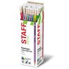 Карандаш чернографитный с ластиком STAFF EVERYDAY BLP-CLR, 1 шт., НВ, цвет корпуса ассорти, 182117 - фото 6167165