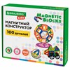 Магнитный конструктор MAGNETIC BLOCKS, 100 деталей, 2 колесные базы, карусель, BRAUBERG KIDS, 665720 - фото 6167203