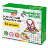 Магнитный конструктор MAGNETIC STICKS, 36 магнитных деталей, BRAUBERG KIDS, 665721 - фото 6167205