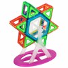 Магнитный конструктор MAGNETIC BLOCKS, 100 деталей, 2 колесные базы, карусель, BRAUBERG KIDS, 665720 - фото 6167243