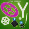 Магнитный конструктор MAGNETIC BLOCKS, 100 деталей, 2 колесные базы, карусель, BRAUBERG KIDS, 665720 - фото 6167276